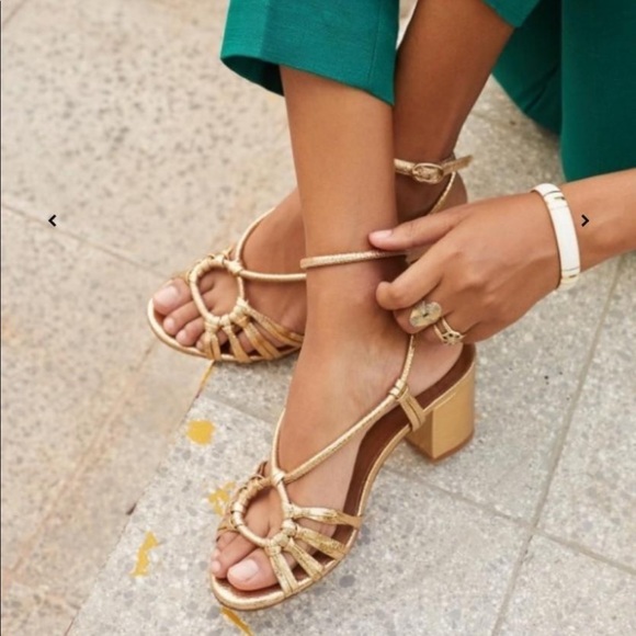 sezane gloria sandals gold